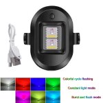 Lampe stroboscopique universelle a 7 couleurs, rechargeable par usb, eclairage d'urgence pour drone, ...