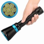 Lampe torche led puissante en alliage d'aluminium, lampe torche de plong�e professionnelle a commande ...