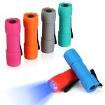 Lampe torche uv 6 pieces, everbrite, lampe uv avec 9 leds, 395 nm lumiere noire detecteur pour traceurs ...