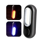 Lampe de v�lo cob led rechargeable usb, 5 modes, vtt, feu arri�re de v�lo de route, casque de s�curit�, ...