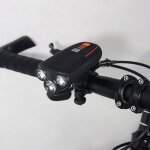 Lampe de vélo etanche rechargeable par usb, phare led pour bicyclette, voyant d'avertissement de sécurité, ... Lampe de vélo etanche rechargeable par usb, phare led pour bicyclette, voyant d'avertissement de sécurité, ...