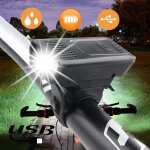 Lampe de vlo etanche et ultralgre avec chargeur usb, phare avant en aluminium