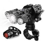 Lampe de vélo rechargeable usb, feu avant et arrière pour vtt, voyant d'avertissement de sécurité, lampe ... Lampe de vélo rechargeable usb, feu avant et arrière pour vtt, voyant d'avertissement de sécurité, lampe ...