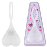 Lampe de vlo en silicone en forme d'?uf coeur rouge en forme d'?uf fonctionnant sur piles