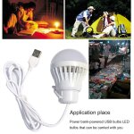 Lanterne portable a lumire led 1. 2m, ampoule usb, puissance 5w / 7w, outil multiple, pour camping en ...