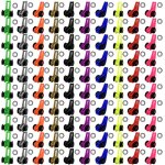 Lbgwp60 - 100pcs cintre de leurre, crochet canne pche accroche leurre avec deux anneaux en caoutchouc ...