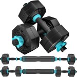 Lbgwp60 - ensemble d'haltres 2 en 1 de 20 kg, ensemble de levage d'haltres pour entranement a domicile, ...