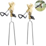 Lbgwp60 - supportde canne a pche, 2 pices porte canne a pche pour pche, inox 360 support de canne ...