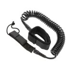Leash coiled 10' / 300cm - 8 mm - noir - sup / surf - pb - 010021