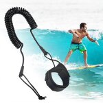 Leash de surf 5, 5 mm, sangle de cheville pour planche a pagaie, cordon de manchette r�glable, laisse ...