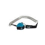 Leash torsad� skiffo pour sup / surf - 8 mm - bleu / noir