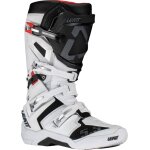 Leatt 5. 5 flexlock bottes de motocross, noir - blanc, taille 45 46 pour hommes