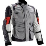Leatt adv multitour 5. 5 veste textile de moto imperm�able, gris - rouge, taille 2xl pour hommes