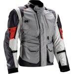 Leatt adv multitour 5. 5 veste textile de moto imperm�able, gris - rouge, taille s pour hommes