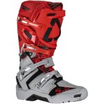 Leatt moto 5. 5 flexlock enduro bottes motocross, gris - rouge, taille 45 46 pour hommes