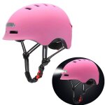 Led casque de v�lo l�ger, m, 54 - 57cm, avec lumi�re led casque trottinette electrique certifi� ce bmx ...