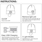 Led lumineux bonnet chapeau, usb rechargeable 4 led chapeau de course lampe frontale etanche lumière ... Led lumineux bonnet chapeau, usb rechargeable 4 led chapeau de course lampe frontale etanche lumière ...