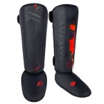 Leggings de boxe en cuir pu de haute qualité, protège - chevilles muay thai, jambières d'entraînement, ... Leggings de boxe en cuir pu de haute qualité, protège - chevilles muay thai, jambières d'entraînement, ...