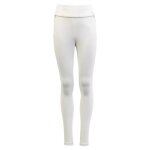 Legging equitation fond en silicone enfant br equitation lecce 16 ans mixte blanc