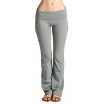 Leggings evasés a jambes larges pour femmes, pantalon de jogging drapé a taille haute, survêtement de ... Leggings evasés a jambes larges pour femmes, pantalon de jogging drapé a taille haute, survêtement de ...