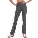 Legging evasé extra long femme, taille haute avec poche, pantalon yoga confort stretch Legging evasé extra long femme, taille haute avec poche, pantalon yoga confort stretch