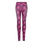 Legging imprim� femme - jc077 - rose fuchsia et noir