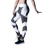 Leggings de sport pour femme, a schage rapide, adapt au fitness, vtement a motifs gomtriques, pantalon ...