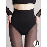 Leggings thermiques pour femmes, collants doubls, levage des hanches, serr chaud d'hiver le noir