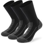 Lenz performance multisport chaussettes - paquet de 3, noir - gris, taille 35 - 38 pour hommes