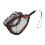 Leo mouche filet de pche en alliage d'aluminium bouche en nylon maille poigne en caoutchouc lger portable ...