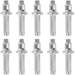 Letnerny - lot de 10 pointes pour b�tons de randonn�e - pointes de rechange en m�tal dur durable - compatible ...