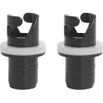 Letnerny - lot de 2 adaptateurs de pompe a air gonflable pour kayak, cano et cano (noir)