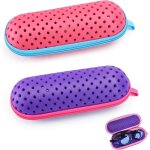 Letnerny - lot de 2 etuis a lunettes de natation, bote de protection respirante avec trou de drainage, ...