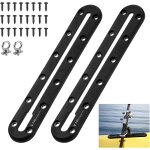 Letnerny - 2 pices support de piste de rail coulissant de kayak, avec 2 crochets en anneau, support ...