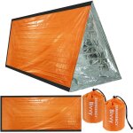 Letnerny - 2pcs couverture de survie reutilisable sac de couchage de survie pour le camping en plein ...