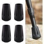 Letnerny - lot de 4 embouts en caoutchouc durables pour b�tons de randonn�e, embouts universels pour ...