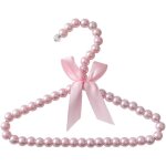 Letnerny - lot de 4 mini cintres a perles pour enfants avec ruban abrasif en plastique nacr - pour vtements ...