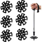 Letnerny - lot de 6 assiettes pour b�tons de randonn�e, protection pour pointes de b�tons de randonn�e, ...