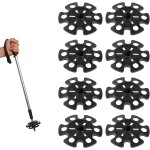 Letnerny - lot de 8 embouts de rechange pour b�tons de randonn�e - panier pour b�tons de randonn�e, b�tons ...