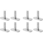 Letnerny - lot de 8 vis et ecrous m6 pour rail de kayak et ecrous de rechange pour kayak, canoë, accessoires ... Letnerny - lot de 8 vis et ecrous m6 pour rail de kayak et ecrous de rechange pour kayak, canoë, accessoires ...