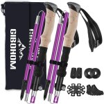 Letnerny - bâtons de randonnée en aluminium 2 pcs, baton de marche nordique pliable télescopique antichoc ... Letnerny - bâtons de randonnée en aluminium 2 pcs, baton de marche nordique pliable télescopique antichoc ...