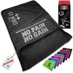 Letnerny - c. p. sports serviette de fitness en microfibre fixation + sac avec fermeture eclair gym training ... Letnerny - c. p. sports serviette de fitness en microfibre fixation + sac avec fermeture eclair gym training ...