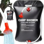 Letnerny - douche de camping 20 l / 5 gallons solaire chauffe solaire douche solaire douche de jardin ...