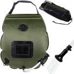 Letnerny - douche solaire portable camping 20l - sac de douche chauffant avec tuyau et tte amovible ...