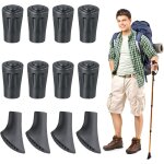 Letnerny - embout baton marche nordique, 12 pices embout canne de marche en caoutchouc, diamtre de ...