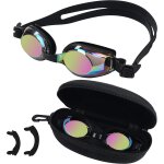 Letnerny - enfants lunettes de natation - uv protection lentilles de couleur rev�tues de miroir avec ...