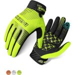 Letnerny - gants vtt respirant et extensible gants velo a ecran tactile avec 5mm paume cousin pour homme ...