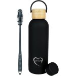 Letnerny - gourde isotherme en acier inoxydable 750ml sans bpa 2 bouchons inclus bouteille r�utilisable ...