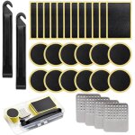 Letnerny - kit rparation pneu vlo crevaison 30 pices, patch kit reparation vlo sans colle avec rpe ...