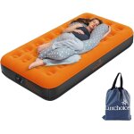Letnerny - lit gonflable 1 personnes pour camping avec portable pompe 3 minutes gonflage et dégonflage ... Letnerny - lit gonflable 1 personnes pour camping avec portable pompe 3 minutes gonflage et dégonflage ...